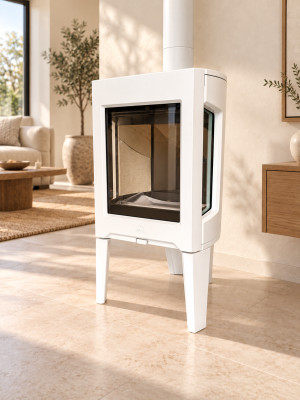 Jotul F163 CB fehér zománcozott